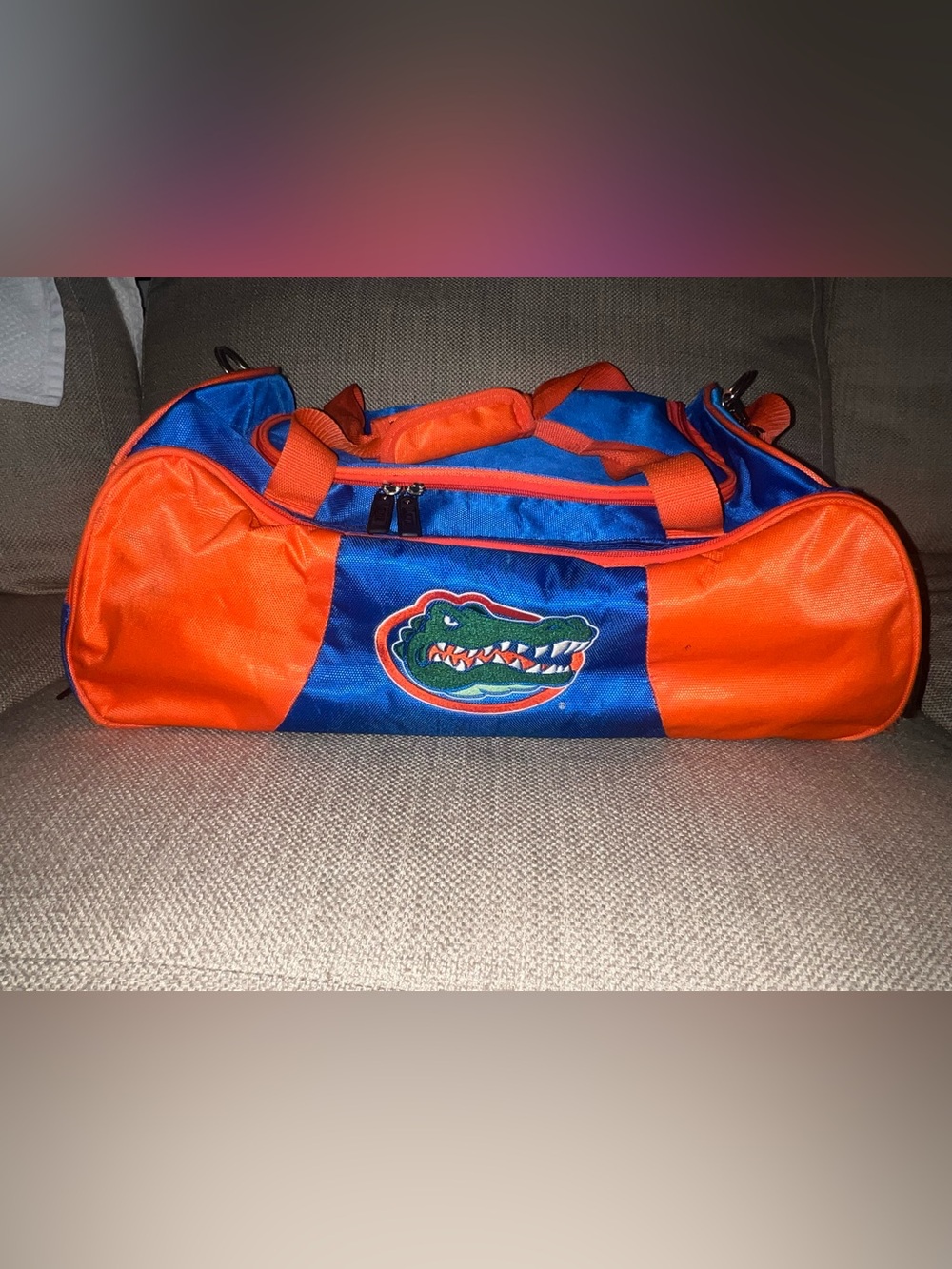 University of Florida Gators Orange & Blue Duffel Bag